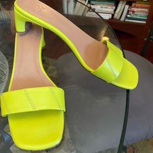 LoQ Nona mules, Acid color, leather, size EU 40